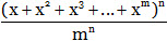 Use of multinomial expansion